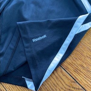Reebok black girls athletic shorts.  Elastic waistband.  Medium (10/12)